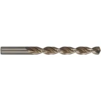 CLEVELAND C16584 is a 1.5 mm cobalt jobber-length drill bit designed for deep hole-drilling. It features a 135° split point and fast spiral geometry to reduce walking and improve chip evacuation. The straw/bronze cobalt finish enhances wear resistance. Suitable for drilling in hard materials in machining applications