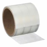 TAPECASE Film Tape: Disc, 3/4 in Dia, 3 mil Thick, Transparent, Acrylic, Glass/Metal, 1,000 PK (MPN 15C576)