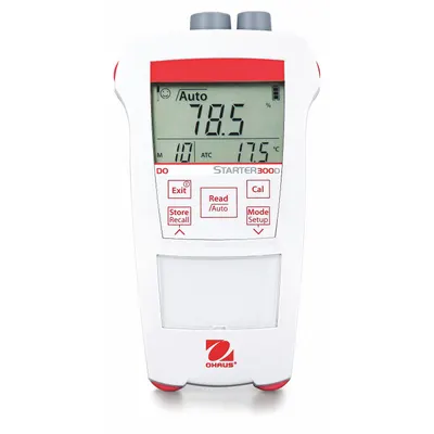 OHAUS Dissolved Oxygen Meter: Dissolved Oxygen/Temp, 400% DO Concentration - Max - Handheld Dissolved Oxygen Meters