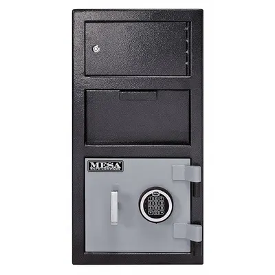 MESA SAFE Cash Depository Safe: Key Lock, 0.8 cu ft Capacity, Steel - Key Lock Depository Safes
