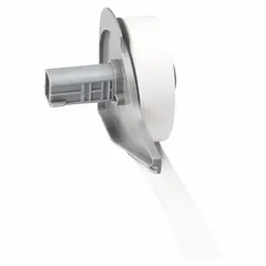 Continuous label roll measuring 15/64 in by 50 ft, made of white polypropylene. Designed for use with the M710 printer series. Suitable for industrial labeling applications such as wire marking, component identification, and asset tracking.