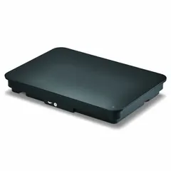 Single-station induction range with touch screen controls and a tempered glass surface. Operates on 120V power. Suitable for commercial foodservice kitchens requiring precise and efficient cooking.
