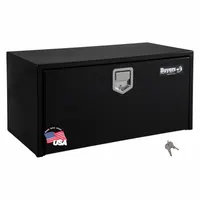 BUYERS PRODUCTS Underbody Truck Box: Underbody Truck Box, Single Drop-Down Door Door, Gloss Black (MPN 1703103)