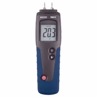 REED INSTRUMENTS Moisture Meter: Digital, LCD, Pin, ± 1% Moisture Content Accuracy, Wood (MPN R6015)