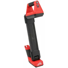 This Milwaukee automotive work light delivers up to 1200 lumens for bright illumination in tight spaces. It operates on 12V DC and is part of the M12 system. Supplied as tool only, requiring a separate M12 battery and charger. Suitable for underbody and confined-area lighting tasks.