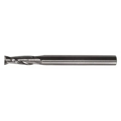 CLEVELAND Square End Mill: Carbide, 2 Flute, 0.025" Mill Dia, 1/16" LOC, 1-1/2" OAL (MPN C76017) - Pencil-Neck Carbide Square End Mills