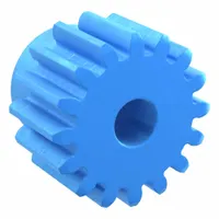Machined Spur Gear: Module m 2.5, 16 Teeth, 12 mm Bore Dia, Nylon, 20° Pressure Angle, Plain Bore (MPN PS2.5-16)
