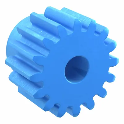 KHK GEARS Machined Spur Gear: Module m 2.5, 16 Teeth, 12 mm Bore Dia, Nylon, 20° Pressure Angle - Metric Spur Gears with Standard Hub