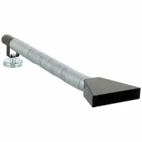 Flexible funnel nozzle for capturing welding fumes at the source. Attaches to Miller Filtair 130 or Filtair 400 portable fume extractors. Has a 1 5/8 in diameter and 5 in width