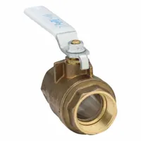 APOLLO Manual Two-Way Ball Valve: 1 1/2 in, Brass, Straight, FNPT x FNPT, Full Port Ball Port (MPN 77FLF10701)