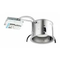 LED Recessed Down Light: Airtight Remodel, 6 in Dia, 600 lm, 3500K, 8.6 W, 120V AC (MPN IC22RLED G4 06LM 35K 90CRI 120 FRPC)