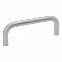This load-rated weldable standard "U" pull handle is constructed from stainless steel with a silver finish. It features a 4.92 in mounting hole center-to-center distance and a 4 mm thickness. Designed for permanent attachment via welding, it provides a secure grip point for industrial enclosures, machinery doors, and heavy-duty access panels