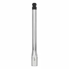 This hex bit socket features a ball hex tip for angled access to fasteners in confined spaces. The fixed insert design ensures secure bit retention during use. With a 3/8 in drive size and 6 in overall length, it is suited for driving SAE hex fasteners in assembly, maintenance, and repair tasks.