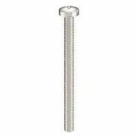 Pan head machine screws with M4x0.70 thread, 50 mm length, made from 316 stainless steel with a plain finish. Phillips drive (#2) for secure fastening. Supplied in a 25-pack. Suitable for general assembly and fastening applications requiring corrosion resistance