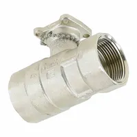 2-way characterized control valve body with 1 1/4 in female NPT connections. Stainless steel ball and brass body. CV flow rating of 25 and close-off pressure of 200 psi. For use with water media in hydronic HVAC systems; actuator not included