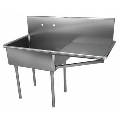 JUST MANUFACTURING NSFB124-24R-2-J One-Bowl Freestanding Kitchen & Bar Sink - One-Bowl Freestanding Kitchen & Bar Sinks without Faucets