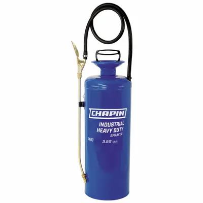 CHAPIN Handheld Sprayer: Spot, 3 1/2 gal Tank, Steel Tank, 25 ft Max Spray Distance - Cleaning & Degreasing Sprayers