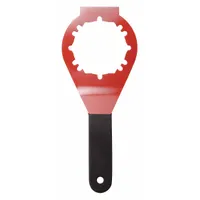 SUPERIOR TOOL Drain Wrench: Rubber, Zinc, 12 in Handle Lg, 4 1/4 in Overall Wd, 13 in, Smooth, 03710