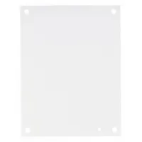 WIEGMANN Interior Panel: Back Panel Panel, 33 in Overall Ht, 27 in Overall Wd, Steel, Powder Coated (MPN NP3630)
