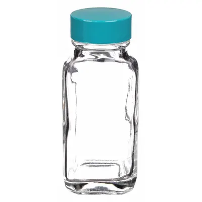 QORPAK Mixing/Storage/Sampling Bottle: 60 mL, 28-400, Urea, Polyethylene/PTFE - Rectangular Glass Lab Bottles