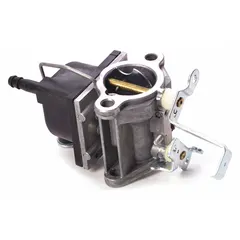 TECUMSEH carburetor, part number 640221, designed to mix air and fuel for combustion in compatible small engines. Commonly used in lawn mowers, generators, and other outdoor power equipment.