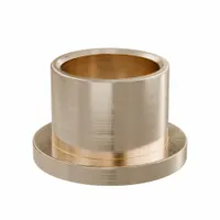 Flanged Sleeve Bearing: Bronze, SAE 841, 5/8 in Bore, 3/4 in OD, 5/8 in Lg, -35°F to 300°F, 10 PK (MPN FF711-02B)