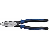 Linemans Plier: Flat, 8 7/8 in Overall Lg, 1 1/2 in Jaw Lg, 1 1/8 in Jaw Wd, 5/8 in Jaw Thick (MPN J20008)