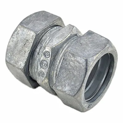 BRIDGEPORT Compression Connector: Zinc - Compression Conduit Couplings