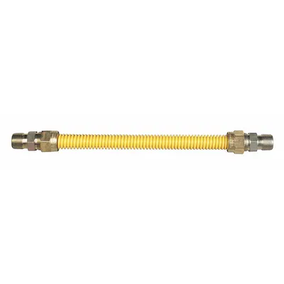 DORMONT Gas Connector: 1/2 in Hose Inside Dia., 4 ft Hose Lg, 106,000 BTU Capacity - Range Connectors