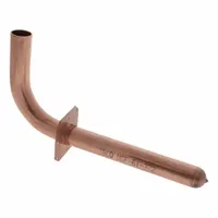 This NIBCO Press System fitting is a 1 in CTS copper press elbow stub-out with FTG x FTG connections and an EPDM O-ring. It is used in copper plumbing systems to create a 90-degree turn for water supply lines, typically at a wall or floor, and connects to PEX or copper tubing via press connections