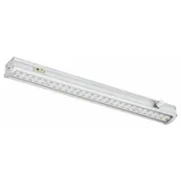 LED Striplight: 12 in Lg, 435 lm, 2700K, 6.7 W, Plug-In, Silver, Aluminum, 1 in Ht, 120V AC (MPN ZX513-D-WW)