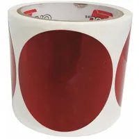 Reflective Tape: Construction/Emergency Vehicles/Trucks and Trailers, Red, 3 in Wd, 3 in Lg, Acrylic (MPN V32-1249-030026)