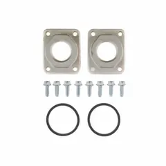 This meter/flange kit connects a meter to a pump or tank outlet in fluid-handling systems. It features a 1" NPT nickel-plated flange for corrosion resistance and a secure seal. Compatible with FILL-RITE models 901 and 901L meters.