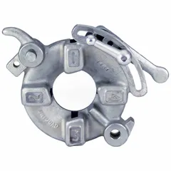 This ROTHENBERGER machine die head is a Uniquad type for cutting right-hand NPT threads on pipe from 1/8 in to 2 in. It is designed for use with Collins Series threading machines, suitable for plumbing, piping, and industrial maintenance applications.