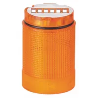 WERMA Tower Light Module: Flashing/Steady, 24V AC/24V DC, Yellow, 40 mm Overall Dia, KombiSIGN 40 (MPN 63431075)