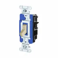 HUBBELL Wall Switch: Toggle Switch, 3-Way, Maintained, Ivory, 120/277V AC, 15 A (MPN CSB315STI)