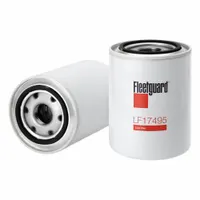Spin-on oil filter for removing contaminants from engine oil. Overall height 7 11/16 in, overall length 15 5/16 in. Compatible with Doosan vehicles. Cross-references to Baldwin B40056