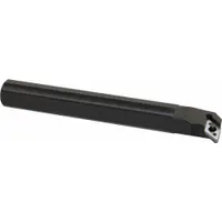 This indexable boring bar features a negative rake geometry and left-hand orientation, designed for internal turning operations. It is suitable for roughing and finishing bores in steel, stainless steel, and cast iron. The tool is used in lathes and boring machines for precision hole making