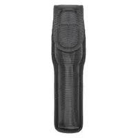 HEROS PRIDE Flashlight Pouch: Black, Nylon, Ballistic, 10 in x 3 1/4 in, Snap Closure (MPN 1070)