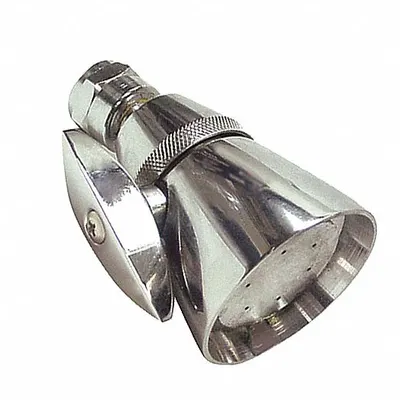 KISSLER Fixed Showerhead: 2 gpm Fixed Showerhead Flow Rate, Brass, Chrome Finish - Single-Pattern Fixed Showerheads
