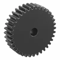 Spur Gear: Module m 2, 36 Teeth, 12 mm Bore Dia, Black Oxide Coated Carbon Steel, 20° Pressure Angle (MPN SS2-36)
