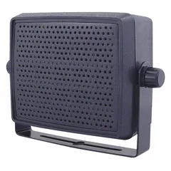 Powered indoor wall-mount speaker with 2-way design. Impedance: 8 ohm. Overall width: 5 1/2 inches. Suitable for use as an extension speaker in audio systems for paging, background music, or public address.