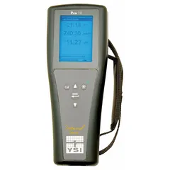 Handheld meter configured for pH and ORP testing with temperature measurement capability. Electrodes and reagents are sold separately. Suitable for field or laboratory water quality analysis.
