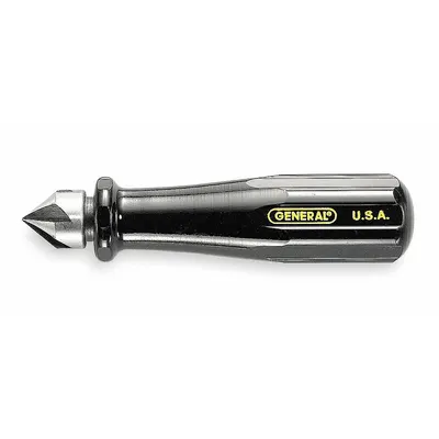GENERAL Reamer/Countersink: Copper/Iron Pipe/Plastic/Sheet Metal, 3/4 in Max Pipe Size - Screwdriver-Style Tubing & Conduit Reamers