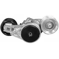 Self-adjusting belt tensioner for vehicle accessory drive systems. Maintains proper belt tension automatically to reduce slippage and extend belt life. Features 2 pulleys with a 3 in outside diameter. Suitable for automotive and light-truck engines