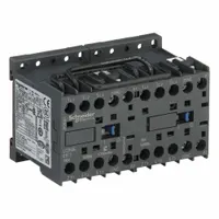 SCHNEIDER Miniature IEC Magnetic Contactor: Reversing, 3 Poles, 3NO Contacts, 6 A, 110V AC Coil (MPN LC2K0601F7)