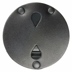 This badge holder is constructed from black leather and measures 3-1/2 inches. It is designed to securely hold standard identification badges or cards. Suitable for use in industrial, corporate, or facility access settings.