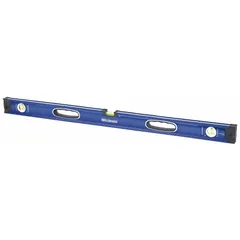 This 48-inch magnetic box level features an aluminum frame and an acrylic barrel with side read only vials. Rare earth magnets secure the level to ferrous surfaces for hands-free operation. Suitable for leveling and plumbing tasks on steel beams, racking, and conveyor systems.