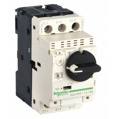 SCHNEIDER Manual Motor Starter: Non-Reversing, 3 Poles, 18 A, Thermal Protection - Non-Reversing Starters with Thermal Overloads