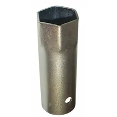 This single-piece plumbing socket is designed for installing or removing water heater elements. With a 1-1/2 in key size and 1-3/4 in type, it provides the necessary leverage for element replacement tasks in residential and commercial water heaters.